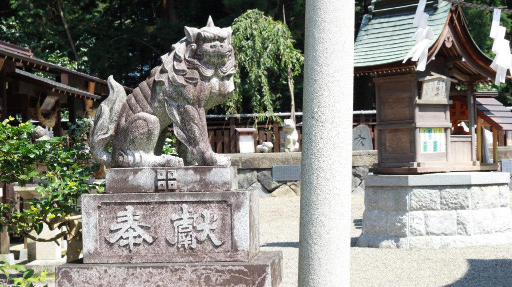 狛犬 近江八幡市安土町常楽寺 沙沙貴神社（境内）　