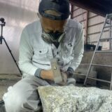 「石の加工をやって来た！」