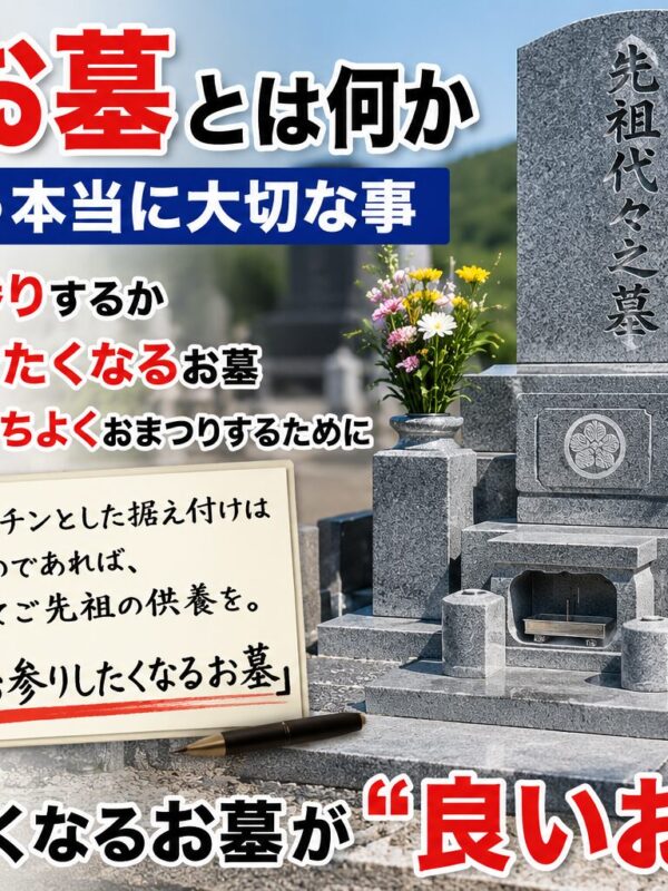 「良いお墓とは何か！｜石屋が思う本当に大切な事！」