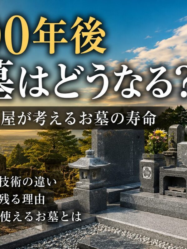 「100年後お墓はどうなる?|石屋が考えるお墓の寿命!」