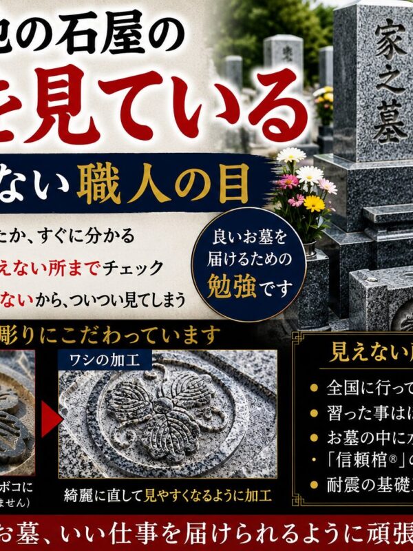 「石屋は他の石屋の仕事を見ている！｜負けたくない職人の目！」
