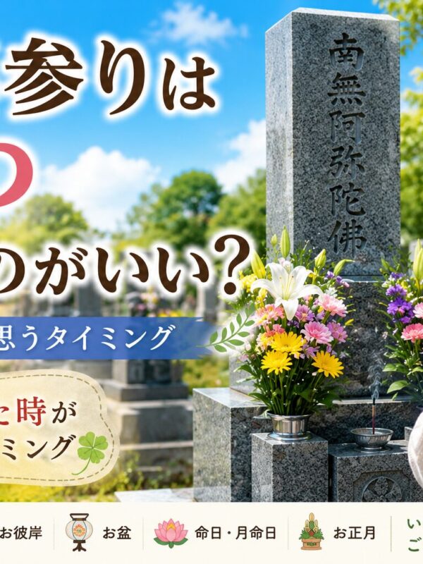 「お墓参りはいつ行くのがいい?!|石屋が思うタイミング!」