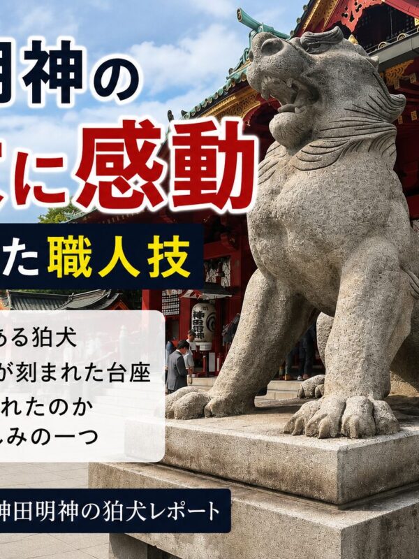 「神田明神の狛犬に感動！｜石屋が見た職人技！」
