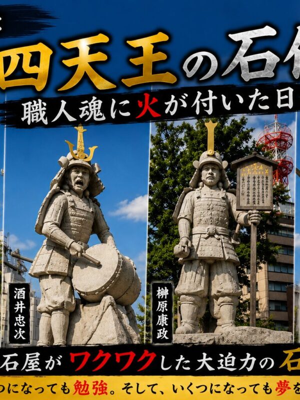 「岡崎で見た徳川四天王の石像！｜職人魂に火が付いた日！」