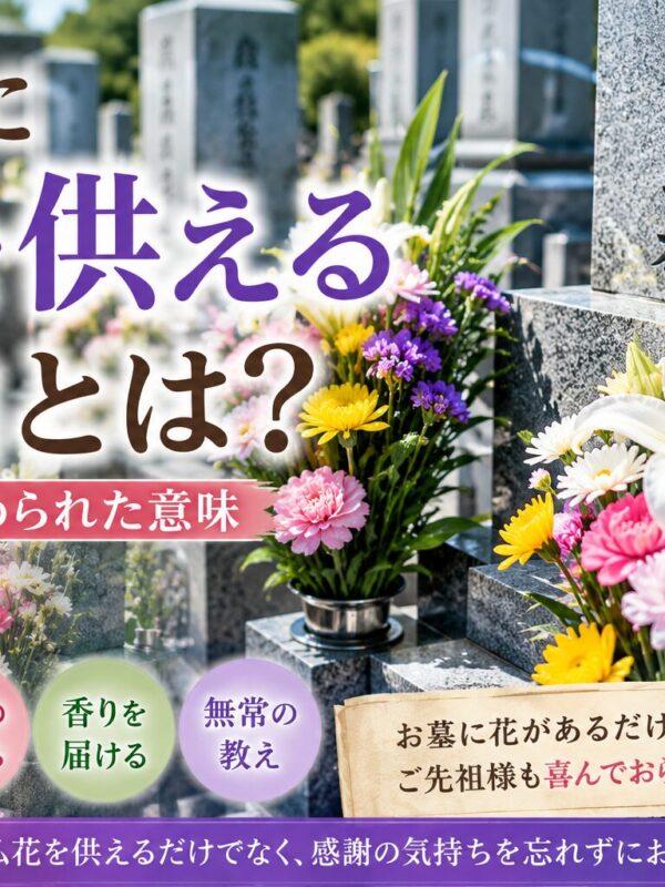 「お墓に花を供える理由とは？！｜仏花に込められた意味！」