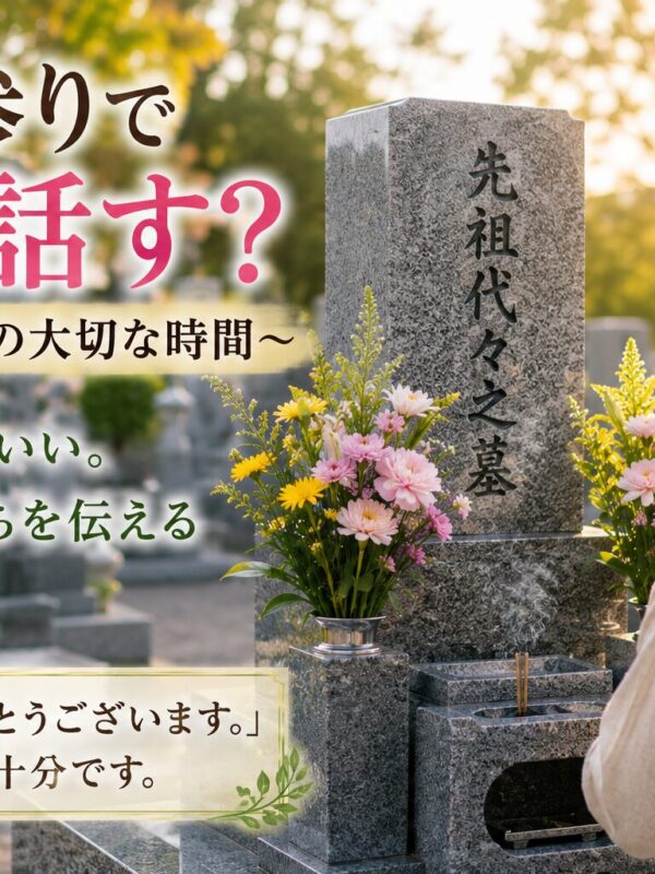 「お墓参りで何を話す？！｜ご先祖様との大切な時間！」