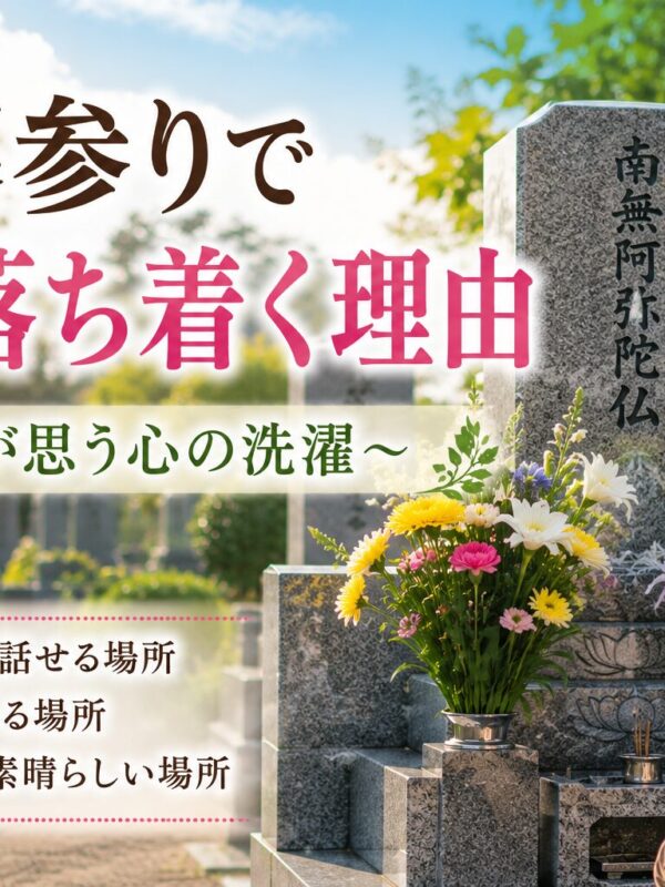 「お墓参りで心が落ち着く理由!|石屋が思う心の洗濯!」
