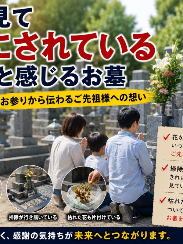 「石屋が見て「大切にされている」と感じるお墓！｜お参りから伝わるご先祖様への想い！」