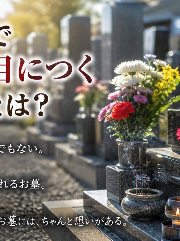 「墓地で一番目につくお墓とは？！」
