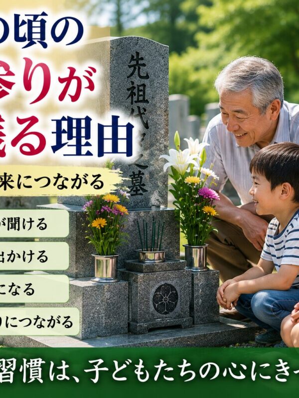 「子どもの頃のお墓参りが今でも心に残る理由！」