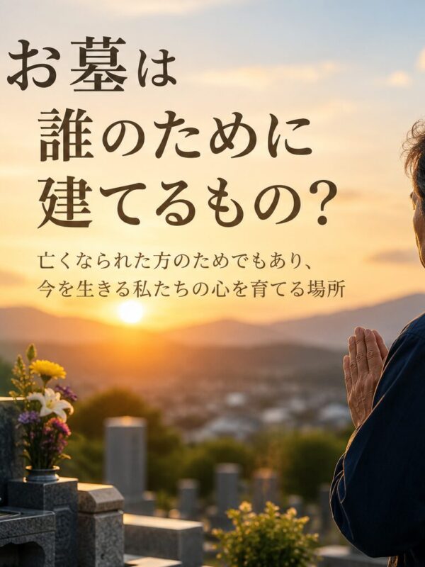 「お墓は誰のために建てるもの?!」