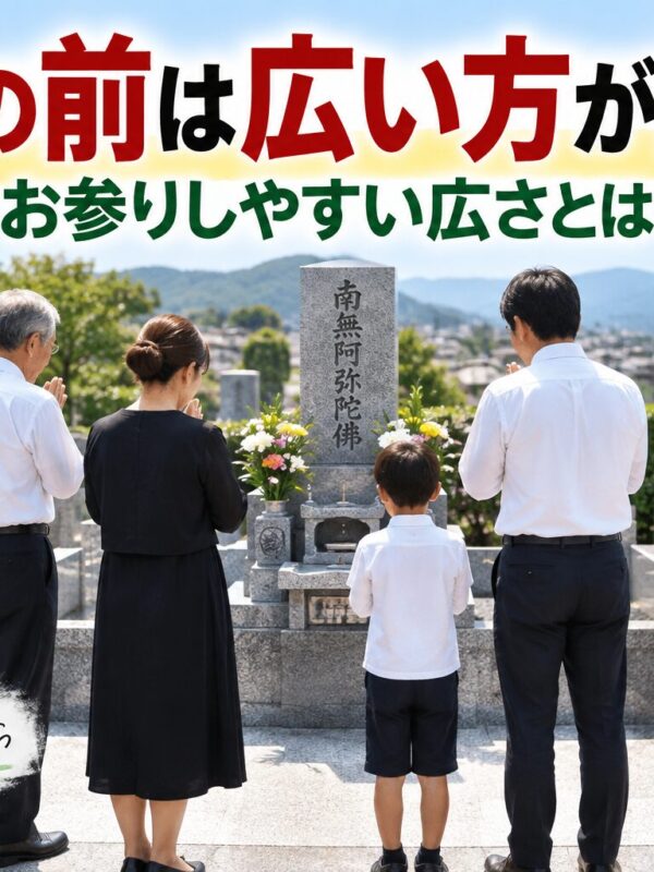 「お墓の前は広い方が良い?!|お参りしやすい広さとは!」
