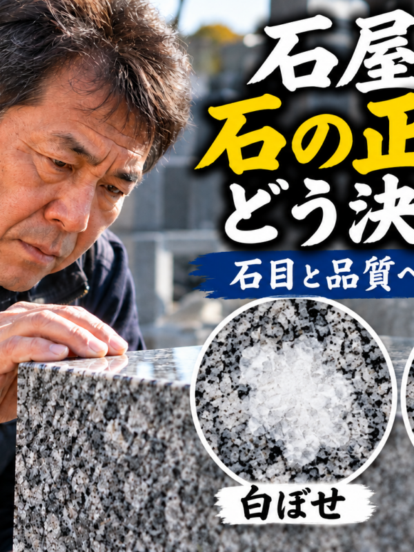 「石屋は石の正面をどう決める？！｜石目と品質へのこだわり！」